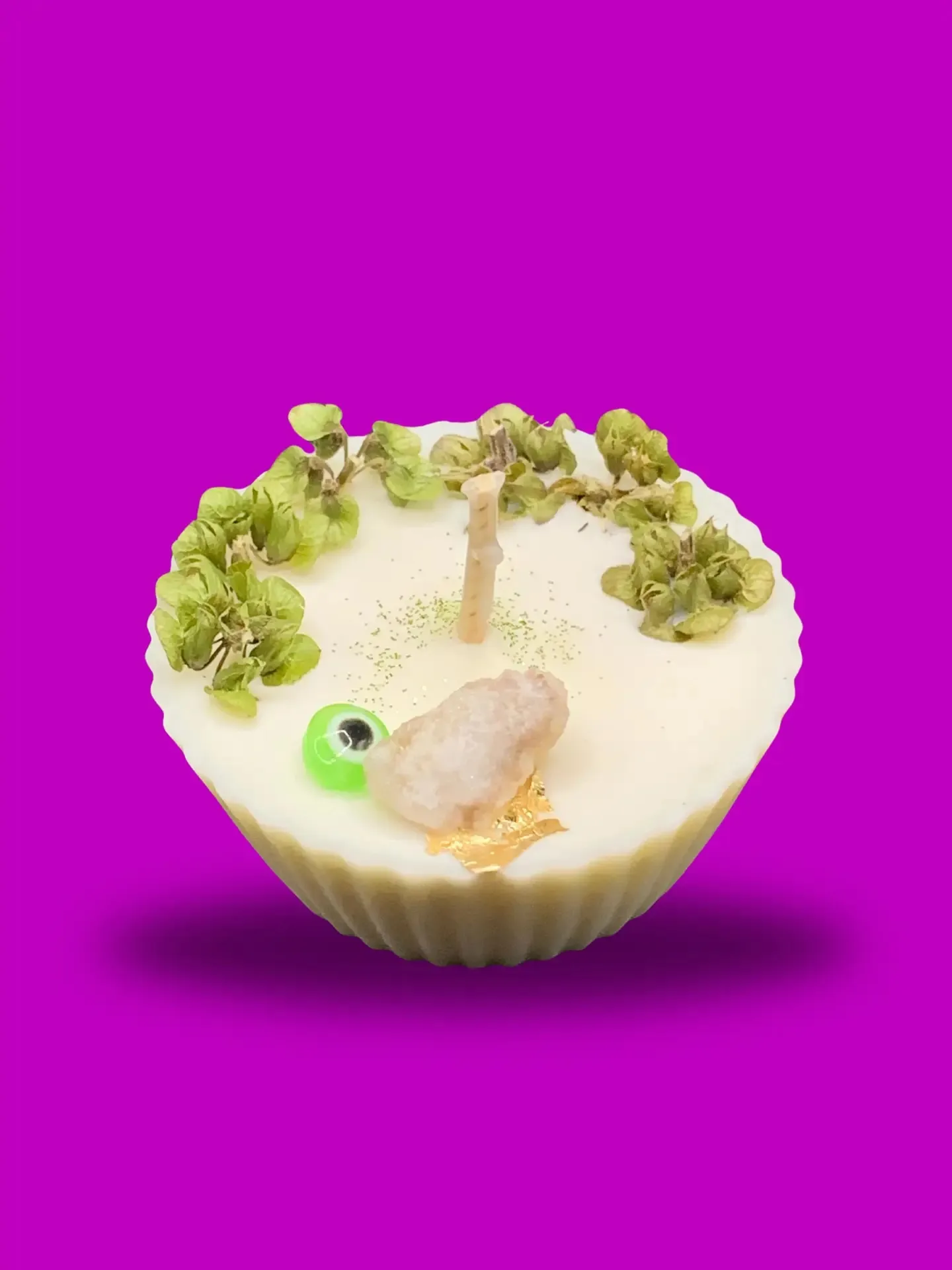 Fondant Candle Oasis Basil POS2