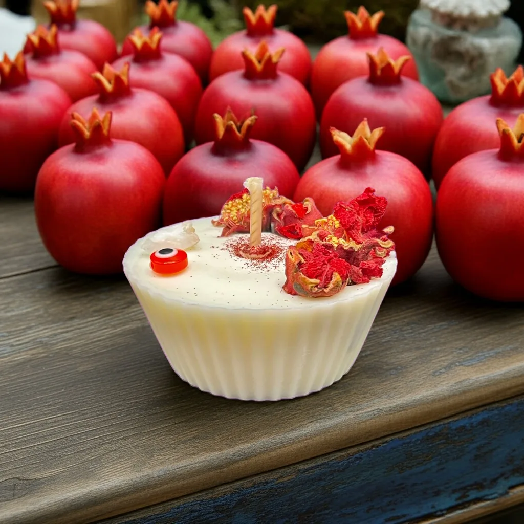 Fondant Candle Oasis Pomegranate
