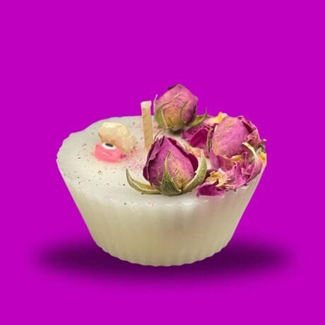 Fondant Candle Oasis Rose POS1